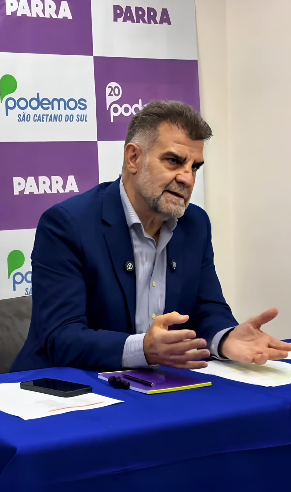 Parra lança pré-candidatura a deputado estadual e defende nova alternativa política para São Caetano
