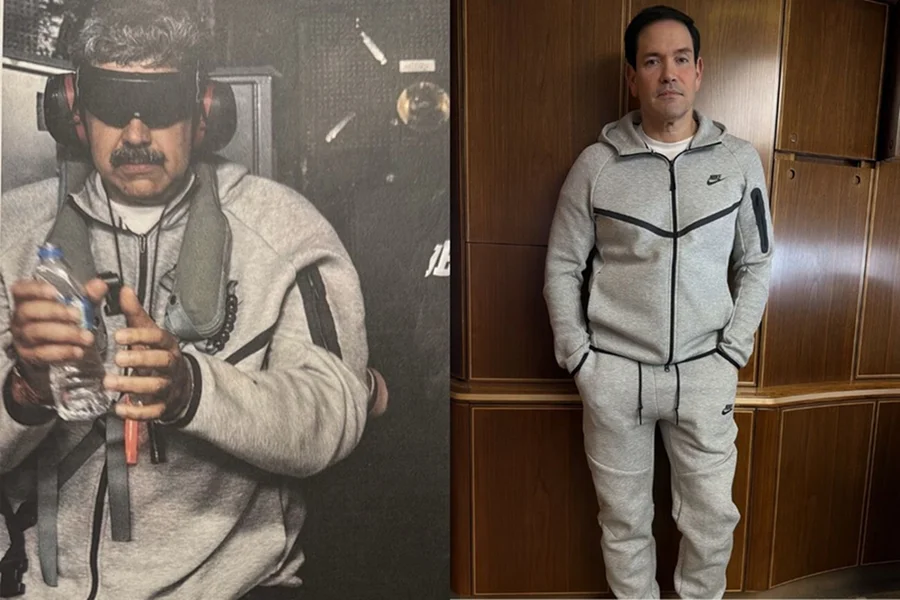 Rubio nega inspiração em Maduro para foto com abrigo da Nike: “Copiou”