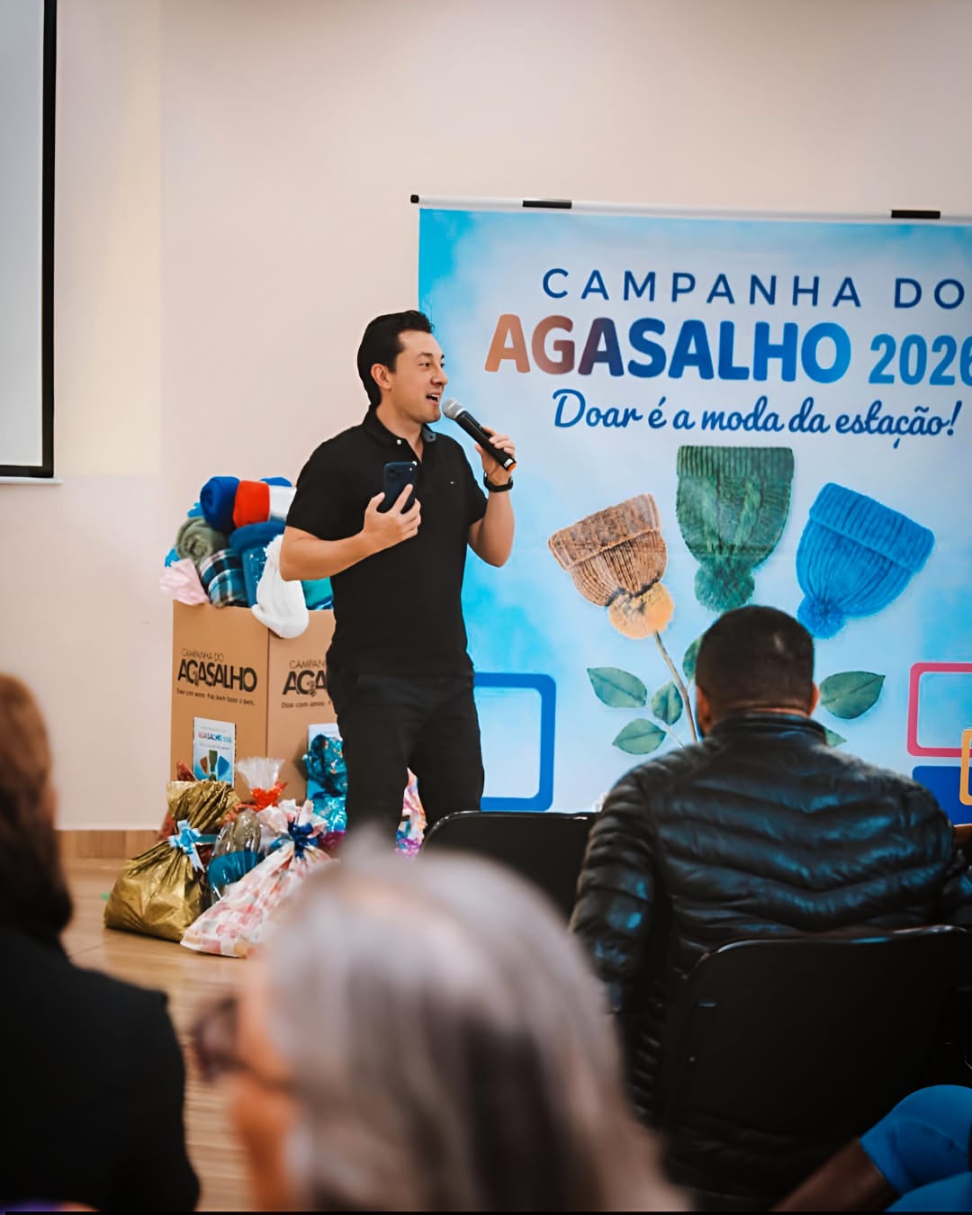 Rodrigo Gambale destaca importância da solidariedade durante lançamento da Campanha do Agasalho 2026