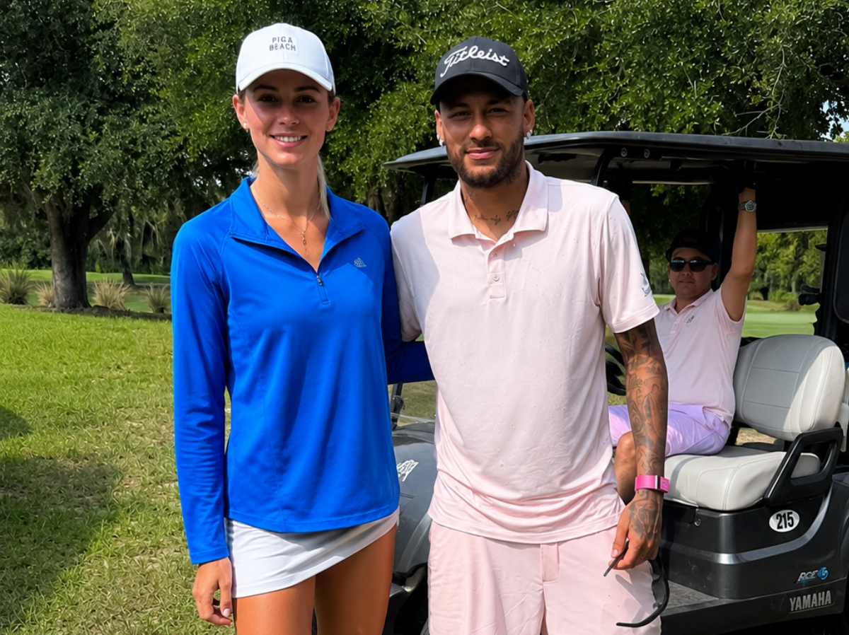 Após derrota na Copa, Neymar Jr. troca futebol por golfe e posa com fãs nos EUA