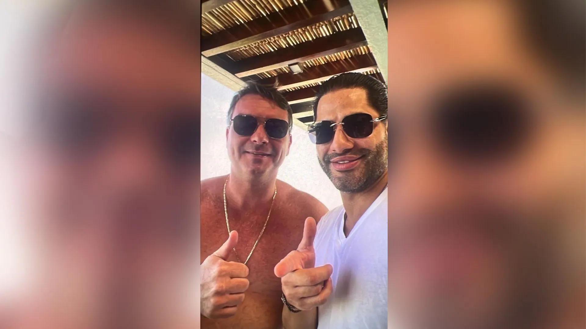 Flávio afirma que foto com ‘Sicário’ de Vorcaro foi feita por IA
