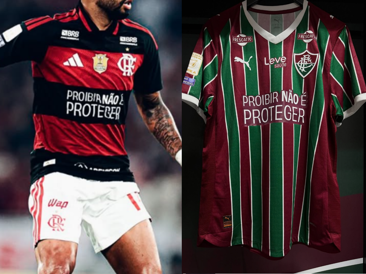 Do campo às arquibancadas: Flamengo e Fluminense protestam contra a MP das Bets