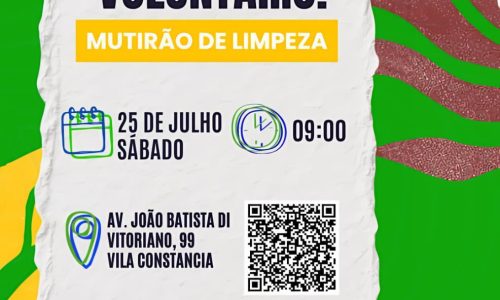Santo Amaro se mobiliza para grande mutirão de limpeza neste sábado