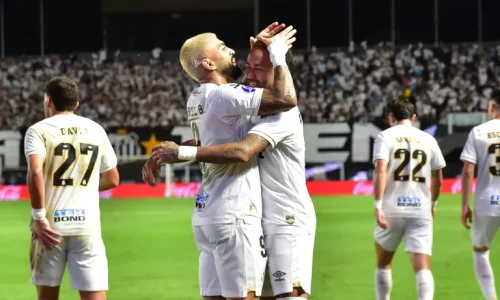 Neymar dá assistências, e Gabigol faz o 100º pelo Santos em virada contra o Maracá