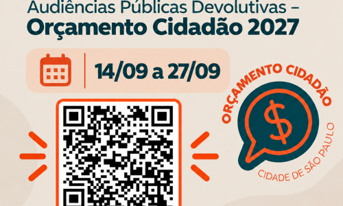 Orçamento Cidadão 2027: população pode participar da preparação para as Audiências Públicas Devolutivas