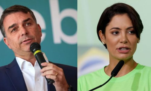 Em vídeo, Flávio Bolsonaro se desculpa com Michelle Bolsonaro e pede seu apoio