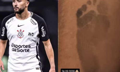 Jogador do Corinthians anuncia nascimento do segundo filho com nome nunca registrado no Brasil