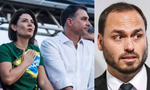 Conflito com Carlos ainda impede atuação efetiva de Michelle na campanha de Flávio