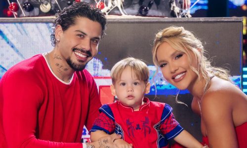 Zé Felipe e Virginia aparecem juntos em festa do filho, e fãs imploram pela volta do casal