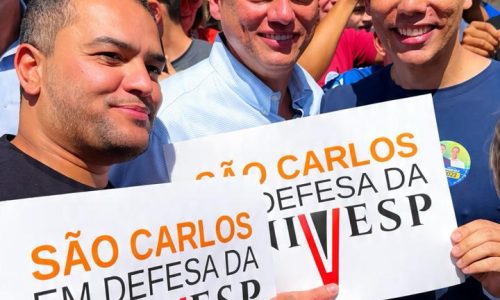 Em São Carlos, Ricardo Holz destaca importância da Univesp durante agenda com Tarcísio