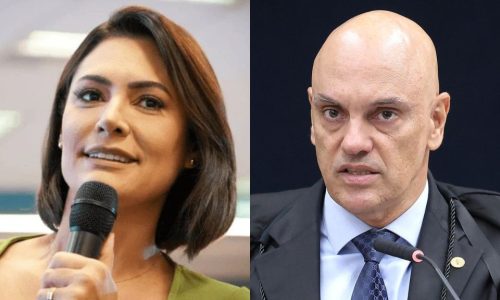 Michelle Bolsonaro chama Moraes de “irmão em Cristo” e cita possível conversão do ministro