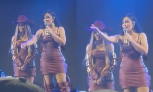 Maraisa perde a paciência e para show após laser ser apontado para o rosto de Maiara