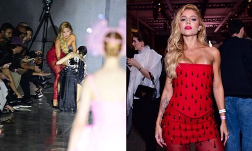 SPFW: Hariany Almeida ajuda modelo após queda e famosos roubam a cena