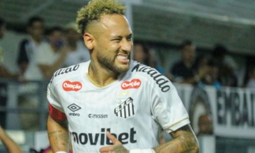 Neymar acerta a trave e Santos empata sem gols com o Coritiba