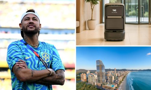 Robô do prédio de Neymar vai entregar encomendas na porta de milionários