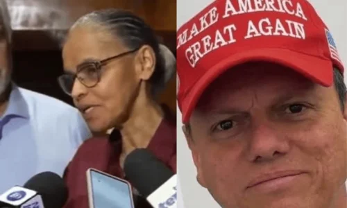 Marina provoca Tarcísio sobre uso de boné de Trump: “Por que botou?”