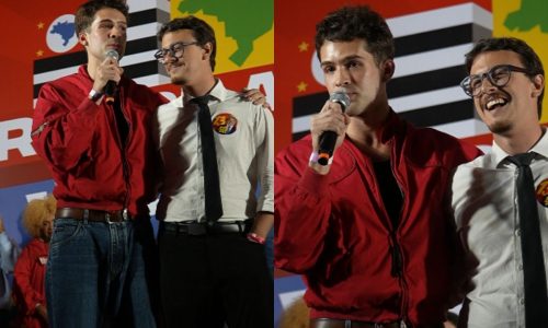 Filho de Leonardo, João Guilherme discursa em ato pró-Lula: “Misto de esperança e medo”